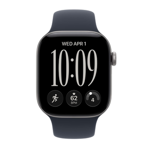 Apple Watch Series 12 42mm GPS Space Gray Case with Navy Blue Band S/M MJE74LS/A