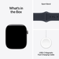Apple Watch Series 12 46mm GPS Space Gray Case w Navy Blue Band M/L MJEJ4LS/A