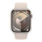 Apple Watch Series 9 45mm GPS Starlight Case w/ Starlight Band S/M MR963LL/A