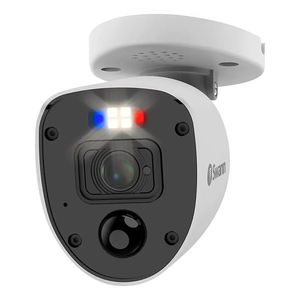 Swann 4K SwannForce Add-On Bullet Camera W Siren + Flashing Lights SOPRO-4KRL-US