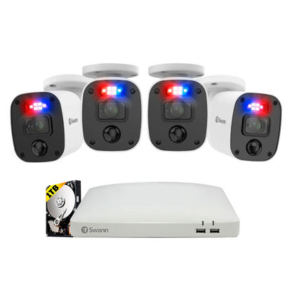 Swann Pro 1080P 8 Channel 4 Camera DVR Security System 1TB SWDVK-84680W4SQ-US