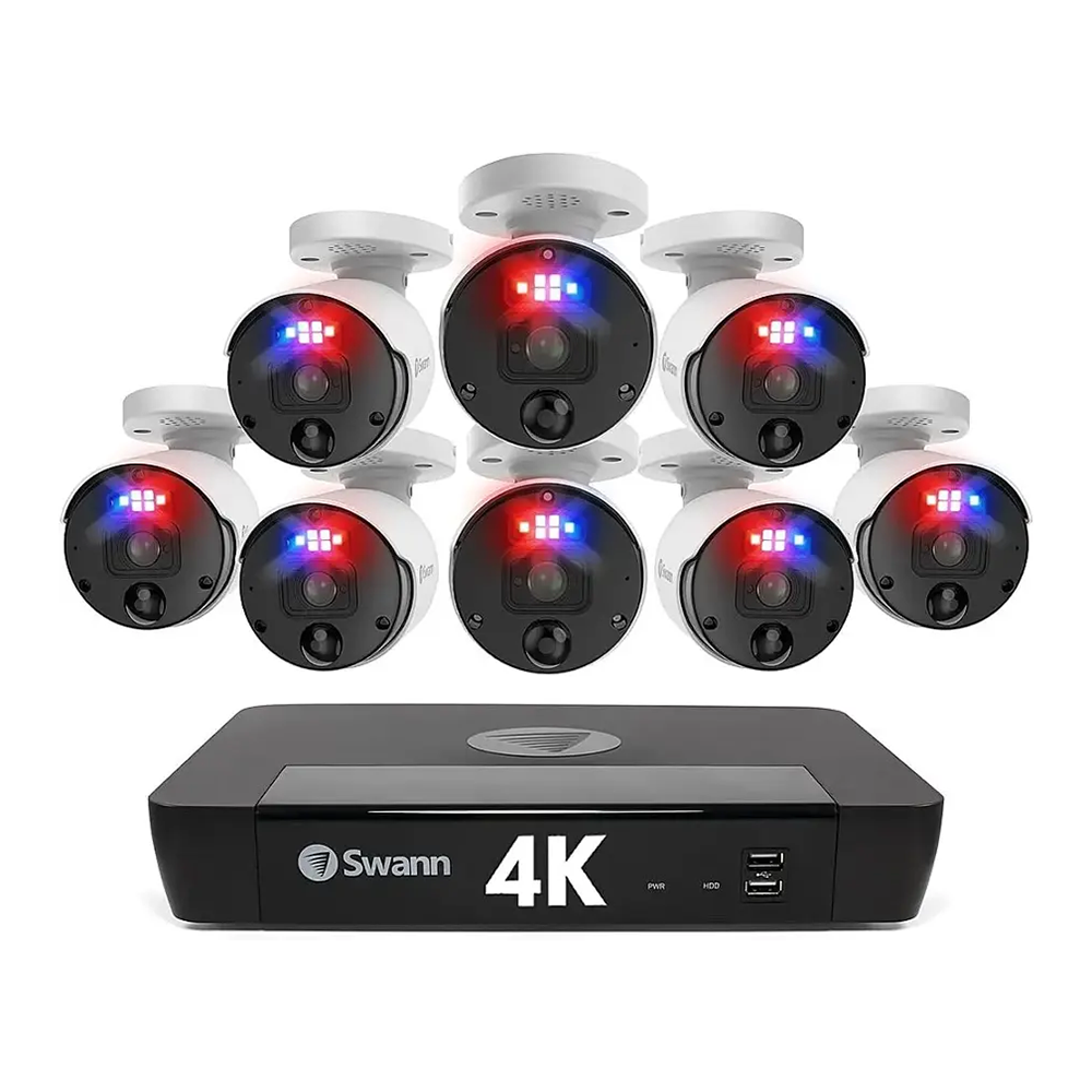 Swann Pro 8-Channel 8 Camera 4K UHD PoE 2TB NVR Security System SWNVK-889808-US