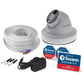 Swann 4K Home DVR Add-On Dome Camera w Flashing Lights White SWPRO-4KDER-US