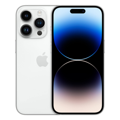 Apple iPhone 14 Pro 5G Factory Unlocked 128GB Silver MQ003LL/A iOS Smartphone