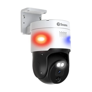 Swann 4K Add-On NVR Pan & Tilt Security Camera w 2-Way Talk White SWNHD-900PT-US