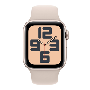 Apple Watch SE 2nd Gen 40mm Cellular Starlight Case w Sport Band S/M MXFY3LL/A