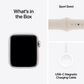 Apple Watch SE 2nd Gen 40mm Cellular Starlight Case w Sport Band M/L MRG03LL/A