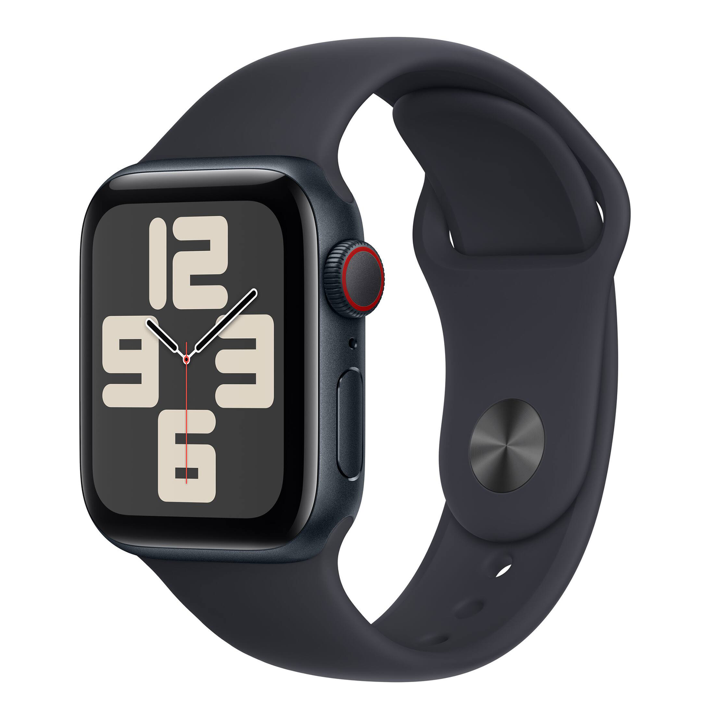 Apple Watch SE 2nd Gen 40mm GPS Cellular Midnight Case Sport Band M/L MRG93LL/A
