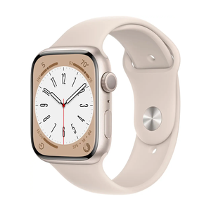 Apple Watch 8 45mm GPS Aluminum Case w/ Starlight Sport Band S/M MNUP3LL/A 2022