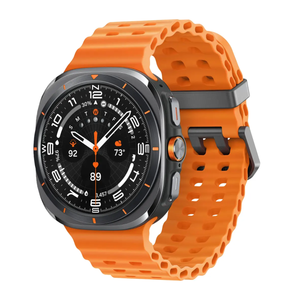 Samsung Galaxy Watch Ultra 47mm LTE Titanium Gray w Orange Band SM-L705UDAAXAA