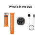 Samsung Galaxy Watch Ultra 47mm LTE Titanium Gray w Orange Band SM-L705UDAAXAA