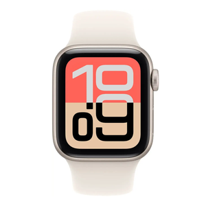 Apple Watch SE 3 40mm GPS Starlight Aluminum Case w Sport Band S/M MEH34AW/A