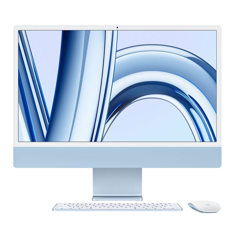 Apple iMac 24" M3 chip 4.5k Retina 8GB RAM 256GB SSD Blue MQRC3LL/A 2023 Model-quickshipelectronics