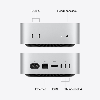 Apple Mac Mini Desktop M6 Chip 16GB 256GB SSD 12-Core GPU Silver MHQK4LL/A 2026