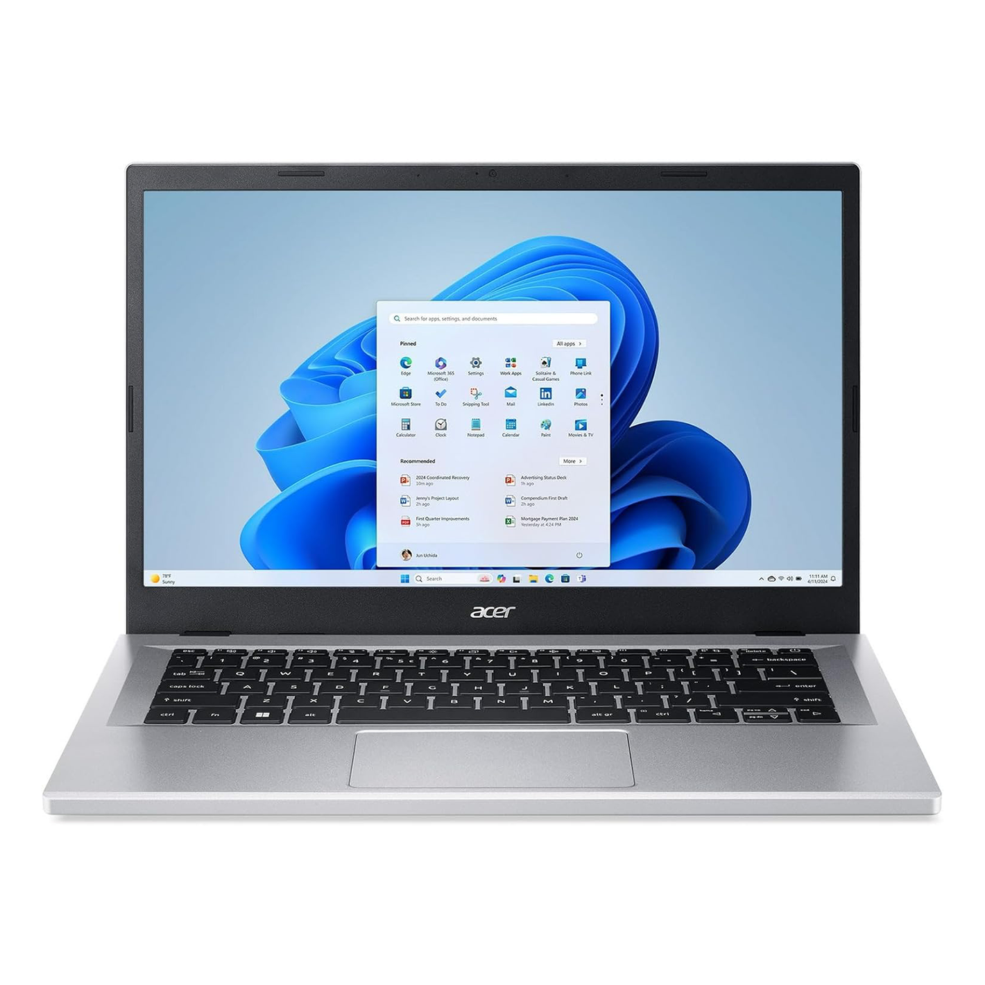 Acer Aspire 3 14" i3-N305 128GB 8GB Silver A314-36P-3772 Windows 11 Home