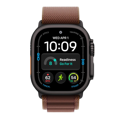 Apple Watch Ultra 4 49mm Cell Black Titanium w Burgundy Alpine Loop L MJC24LS/A