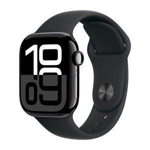 Apple Watch Series 10 (GPS) 42mm w Sport Band S/M Jet Black MWWE3LW/A 2024 Model