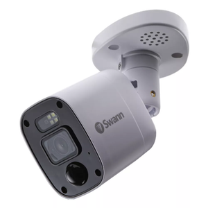 Swann Home 4K Add-On Bullet Camera w Night Vision, Lights, & Siren SWPRO-4KRQ
