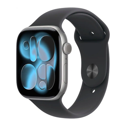 Apple Watch Series 11 46mm GPS Space Gray Case w Black Sport Band MEV44LW/A 2025