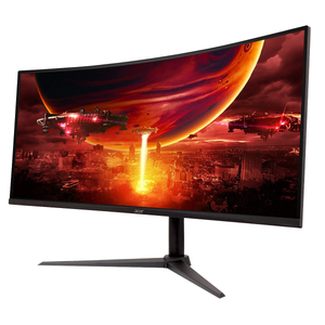 Acer Nitro 34" Class UWQHD 180Hz 1ms Curved Gaming Monitor Black XZ342CU