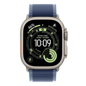 Apple Watch Ultra 3 49mm GPS Cell Natural Titanium w/ Blue Trail Loop MEWU4LW/A