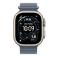 Apple Watch Ultra 3 49mm Cell Natural Titanium Anchor Blue Ocean Band MEWH4LW/A