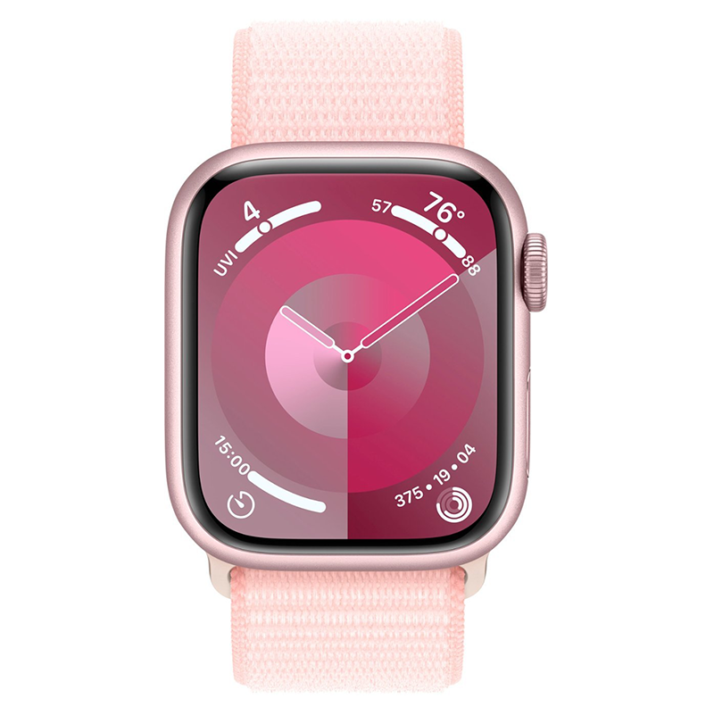 Apple Watch Series 9 41mm GPS Pink Case w/ Light Pink Sport Apple Watch Series 9 41mm GPS Pink Case w/ Light Pink Sport