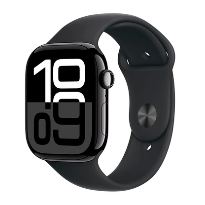 Apple Watch Series 10 46mm GPS Jet Black Case with Sport Band M/L MWWQ3LW/A 2024