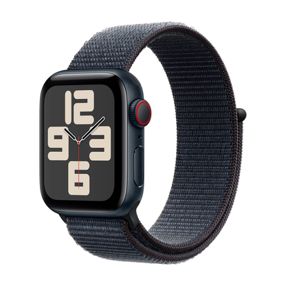 Apple Watch SE 2nd Gen 40mm GPS Cell Midnight Case w Ink Sport Loop MXFQ3LL/A