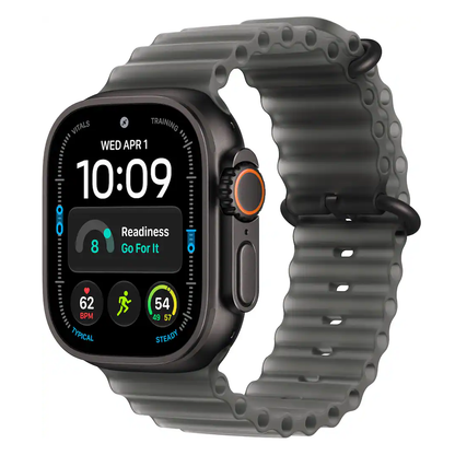 Apple Watch Ultra 4 49mm Cell Black Titanium w Translucent Ocean Band MJAY4LS/A