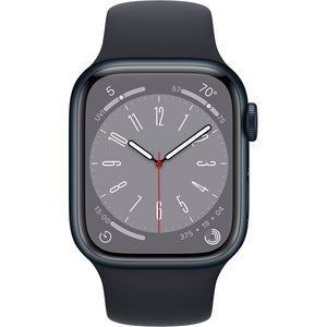 Apple Watch Series 8 45mm GPS Cellular Midnight Case w/ Sport Band M/L MNVL3LL/A