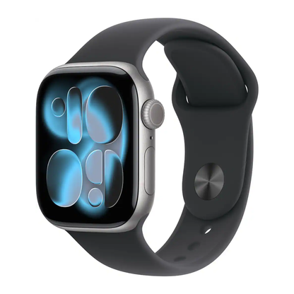 Apple Watch Series 11 42mm GPS Space Gray Case w Black Sport Band M/L MEQX4LW/A