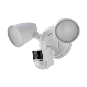 Swann 4K Floodlight Security Camera w Siren Heat/Motion Detection SWIFI-4KFLOCAM
