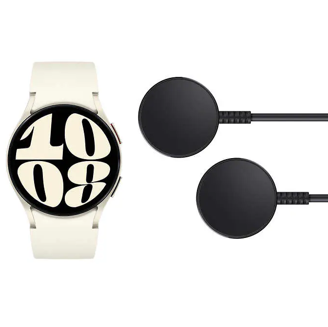 Samsung Watch 6 Gold 40mm Bluetooth Smartwatch SM-R930NZECXAA w/ 2 Chargers