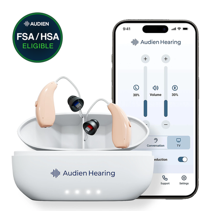 Audien Hearing Ion Pro OTC Hearing Aids A2 Max Chip