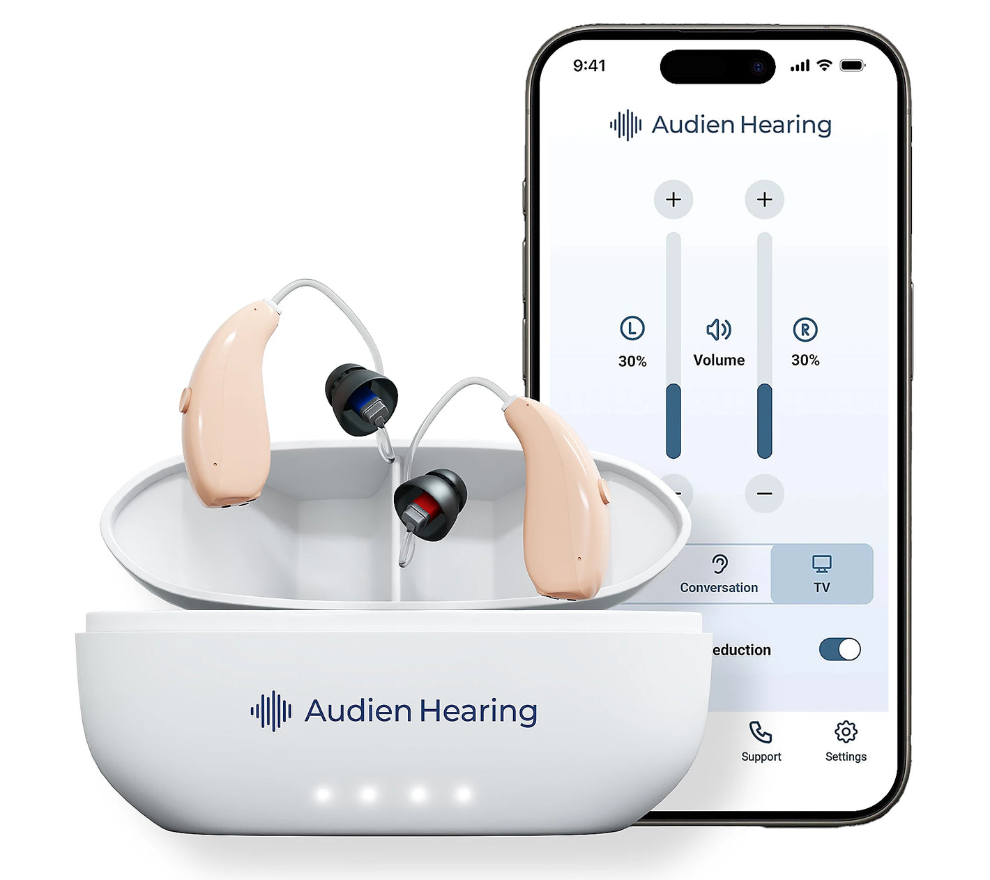 Audien Hearing Ion Pro OTC Hearing Aids A2 Max Chip