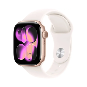 Apple Watch Series 11 42mm GPS Rose Gold Light Blush Sport S/M MEU04LW/A 2025