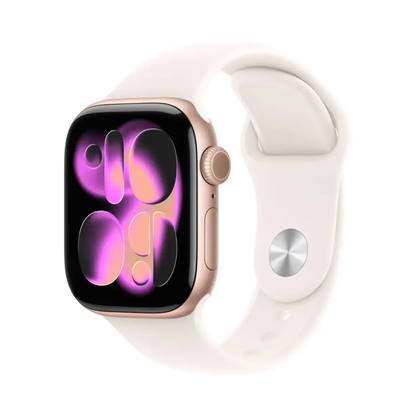 Apple Watch Series 11 42mm GPS Rose Gold Light Blush Sport S/M MEU04LW/A 2025