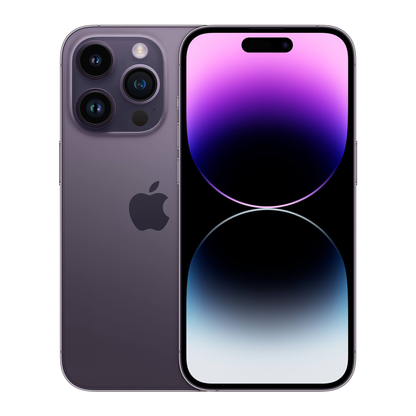 Apple iPhone 14 Pro 5G Factory Unlocked 128GB Deep Purple MQ0E3LL/A iOS