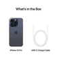 Apple iPhone 15 Pro Factory Unlocked 128GB Blue Titanium MTQQ3LL/A Smartphone