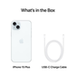 Apple iPhone 15 Plus Factory Unlocked 256GB SSD - Blue MU013LL/A iOS Smartphone