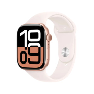 Apple Watch Series 10 46mm GPS Cell Rose Gold Case Light Blush Band MWY63LW/A