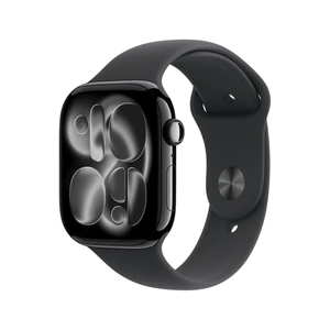 Apple Watch Series 11 42mm GPS Jet Black Case w Black Sport Band S/M MEQT4LW/A
