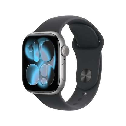 Apple Watch Series 11 42mm GPS Space Gray w Black Sport Band S/M MEQW4LW/A 2025