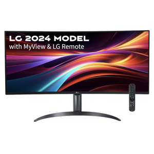 LG MyView 34" Class WQHD IPS Curved Smart Monitor 100Hz 5ms Black 34SR65QC-B.AUS
