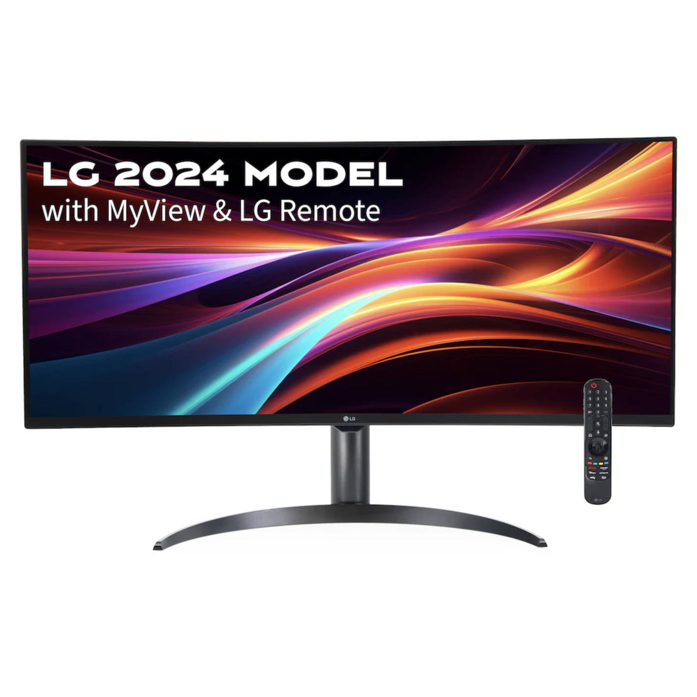 LG MyView 34" Class WQHD IPS Curved Smart Monitor 100Hz 5ms Black 34SR65QC-B.AUS