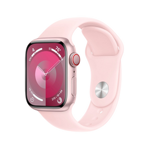 Apple Watch Series 9 41mm Cellular Pink Case w/ Light Pink Band S/M MRHY3LL/A