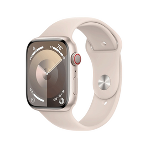 Apple Watch Series 9 41mm Cell Starlight Case w/ Starlight Band M/L MRHP3LL/A - quickshipelectronics