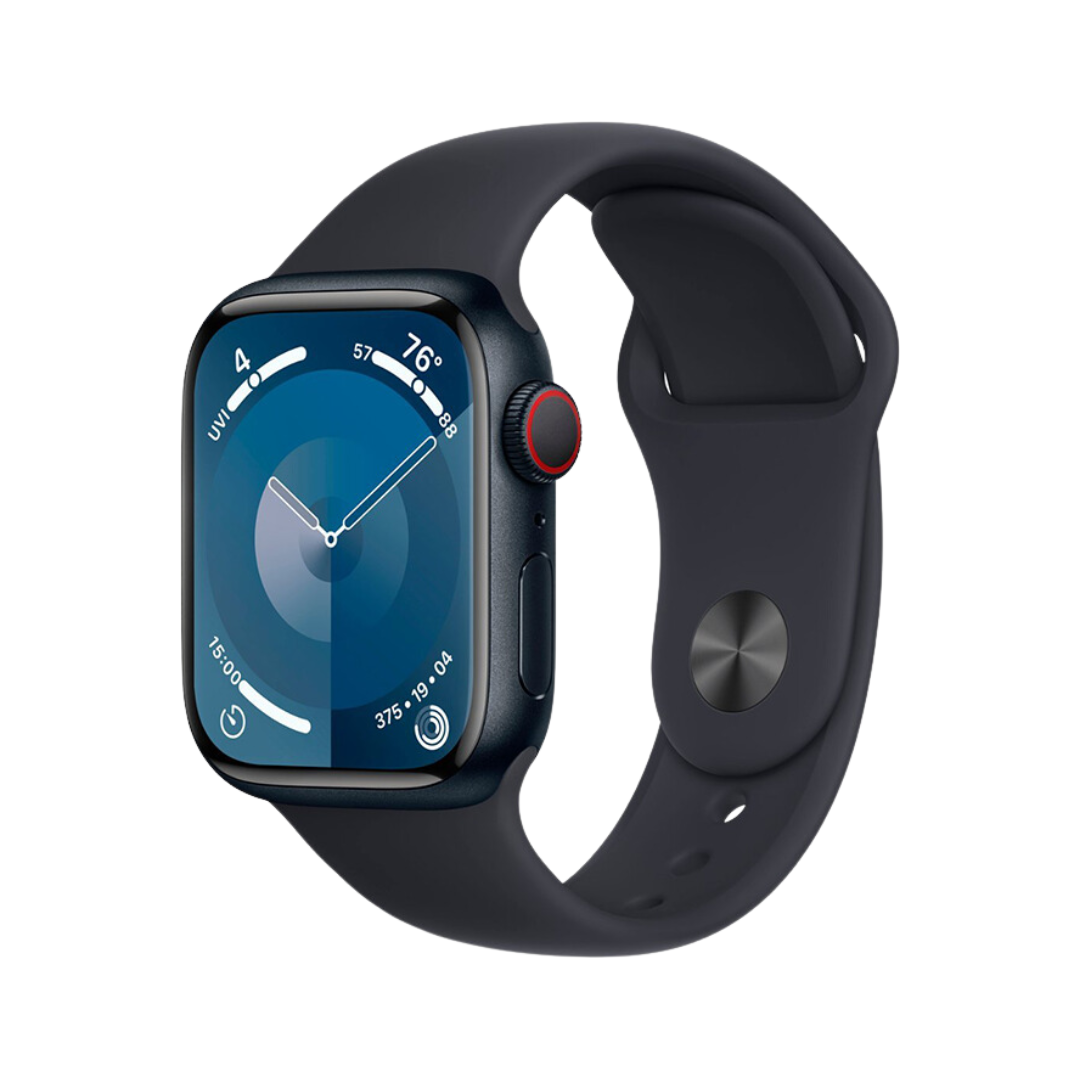 Apple Watch Series 9 41mm Cellular Midnight Case w/ Midnight Band M/L MRHT3LL/A - quickshipelectronics