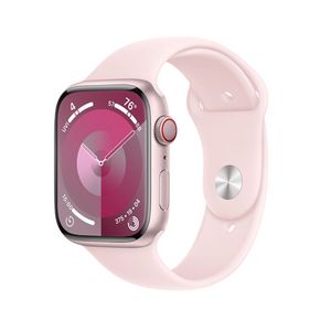 Apple Watch Series 9 GPS + Cellular 45mm Pink Case w Light Pink Band MRML3LL/A - quickshipelectronics